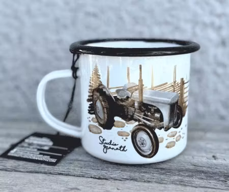 Emaljmugg "Gammtraktor'n"