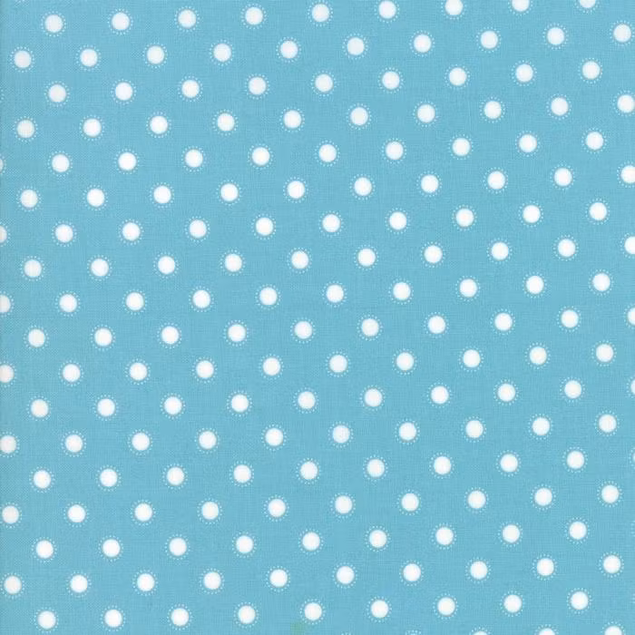 Bloomington - Turkis med hvite prikker