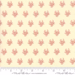 Regency Romance - Krem med rød blomst