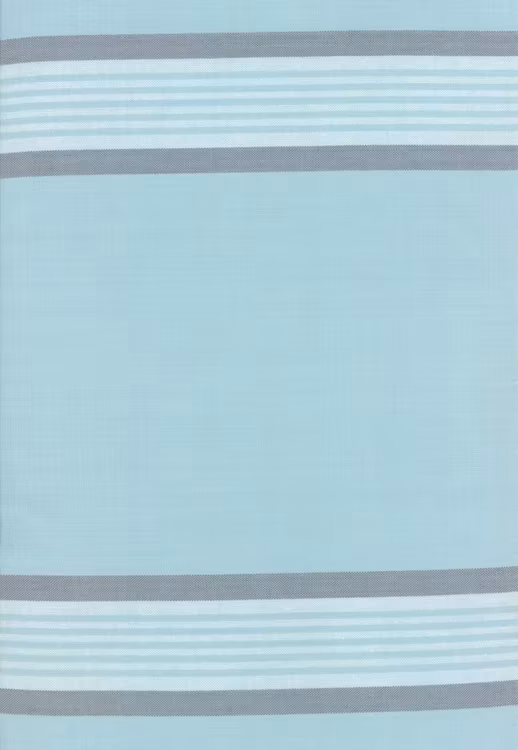 Toweling-turkis med grå striper