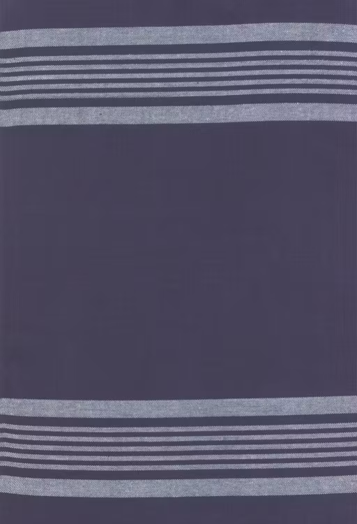 Toweling-blå med hvite striper