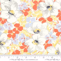 Fine and Sunny- gul og orange blomster