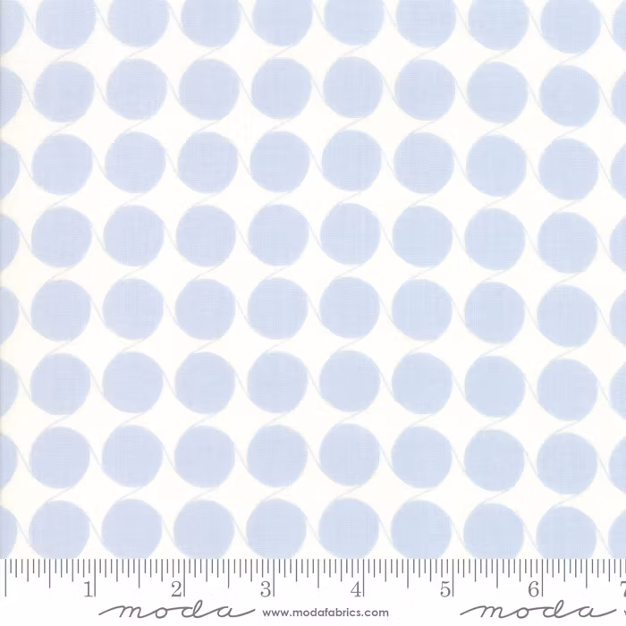 Fine and Sunny- hvit med blå bomber