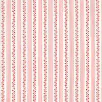 My Redwork Garden- hvit med røde striper