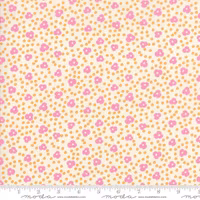 Botanica-kremfarget med rosa blomster