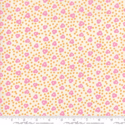 Botanica-kremfarget med rosa blomster