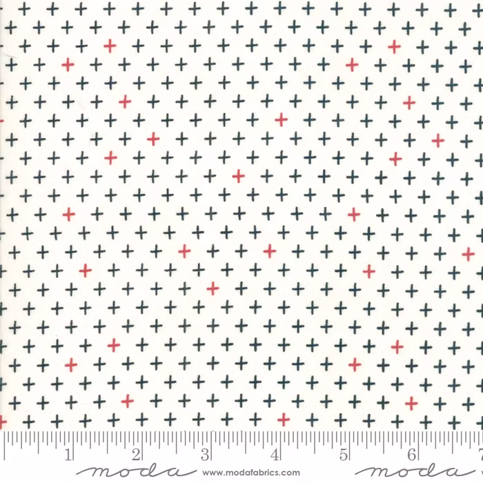 Merry Starts Here-hvit med svarte kryss