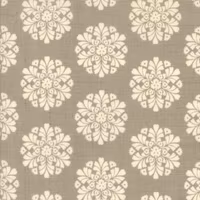 Madame Rouge-brunbeige med blomster