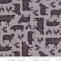 Homegrown-grå med svarte griser