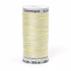 4012   Sulky Gûtermann Cotton 30, 300m,  krem pastell flerfarget  bomullstråd