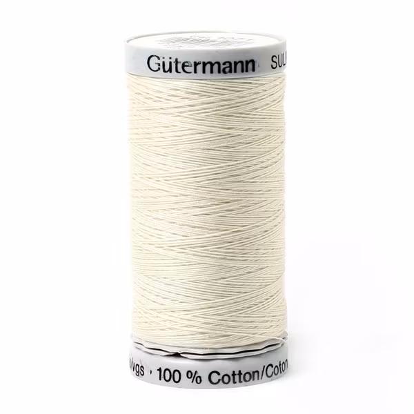 1071  Sulky Gûtermann Cotton 30, 300m,  hvit ensfarget