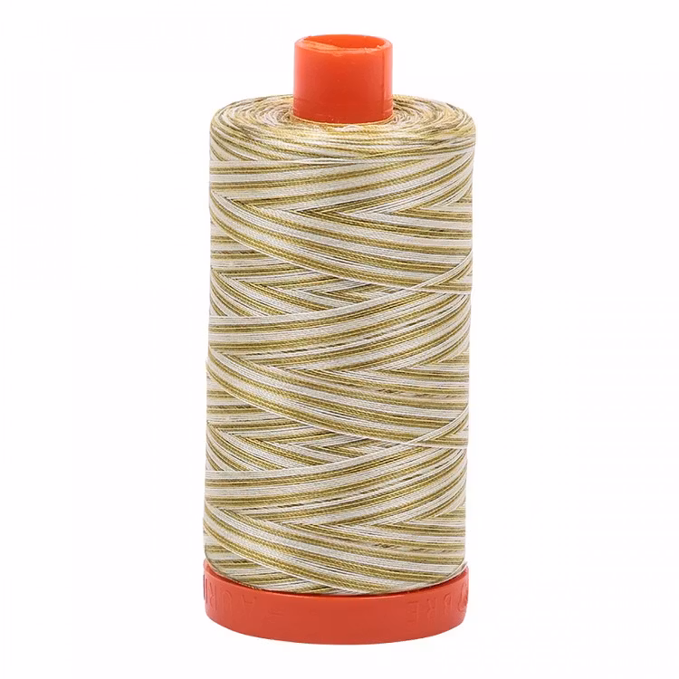 Aurifil-4653/50   Spring Prairie- flerfarget grønn