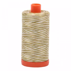 Aurifil-4653/50   Spring Prairie- flerfarget grønn