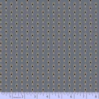 Bess Flower Garden- Blå med svart mønster