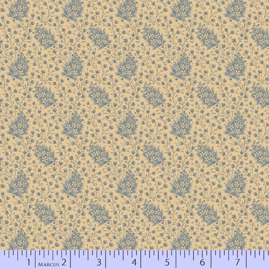 Journey to America-Blå med blomster