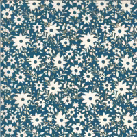 Cider-Blå med hvite blomster