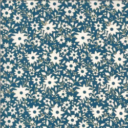 Cider-Blå med hvite blomster