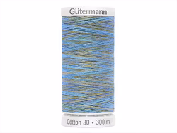 4080  Sulky Gûtermann Cotton 30, 300m, blå flerfarget
