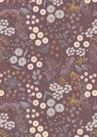 Fairy Clock-lilla med blomster