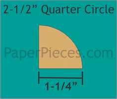 2,5 inch kvart sirkel