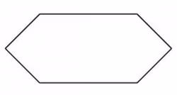 2 inch elangated Hexagon