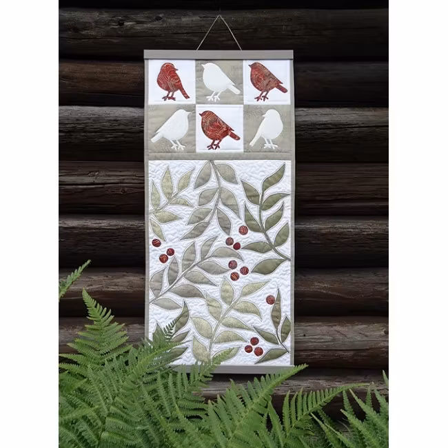 Rødhake x 6- veggbilde