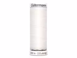 Gütermann 800- hvit , 200m