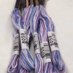 Farge 8059-Cosmo Seasons Variegated Embroidery Floss Purple/blues