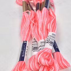 Farge 8011-Cosmo Seasons Variegated Embroidery Floss Pinks