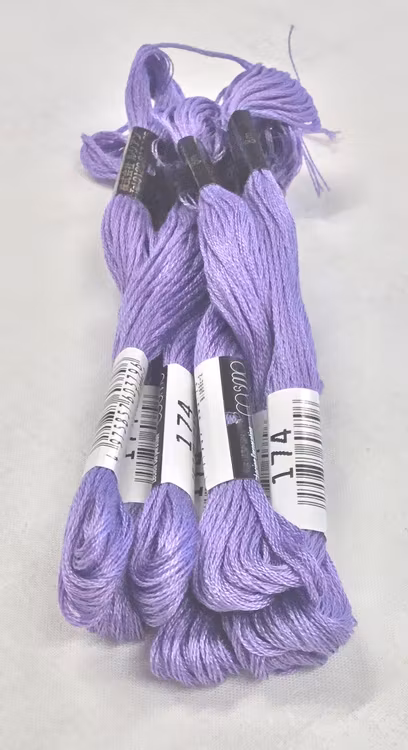Farge 174-Cosmo Cotton Embroidery Floss 8m Skein Ultra Violet