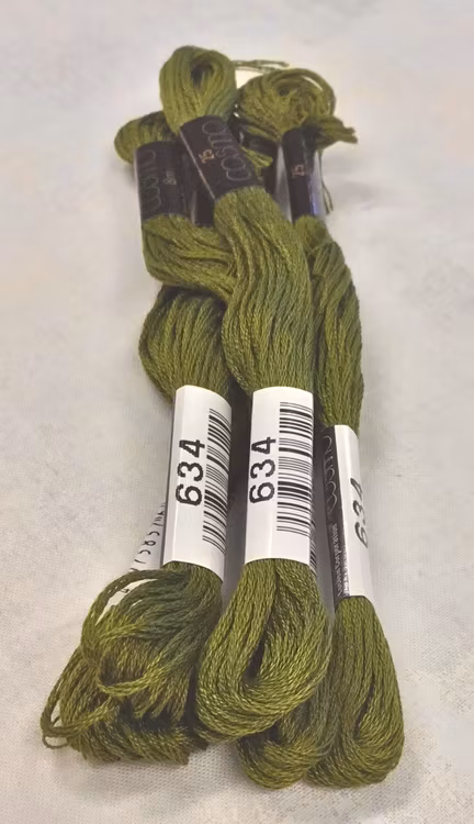 Farge 634-Cosmo Cotton Embroidery Floss 8m Skein Bottle Green