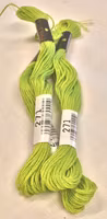 Farge 271-Cosmo Cotton Embroidery Floss 8m Skein Parrot Green