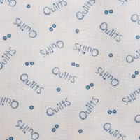 American Country 21-krem med blå skrift