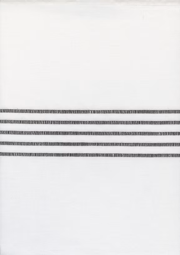 Toweling-Lakeside. hvit med 5 svarte striper