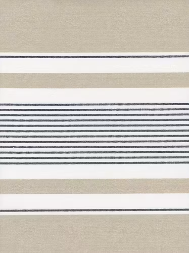 Toweling-Lakeside-Beige med hvite og grå striper