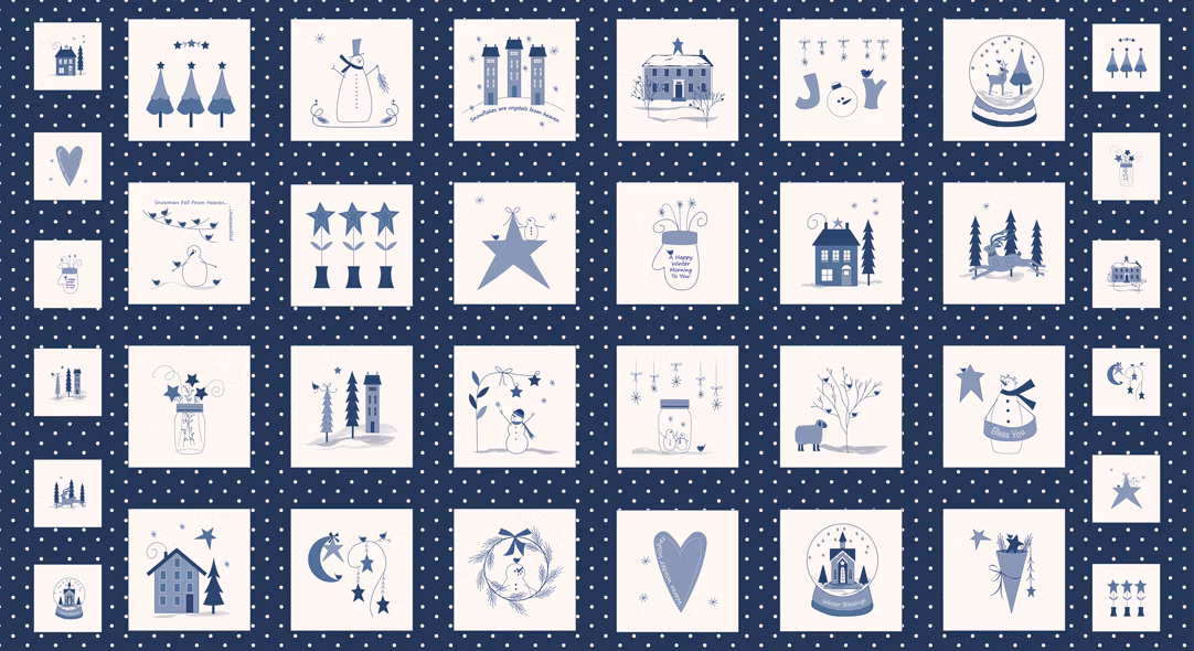 Crystal Lane Panel Winter Blue