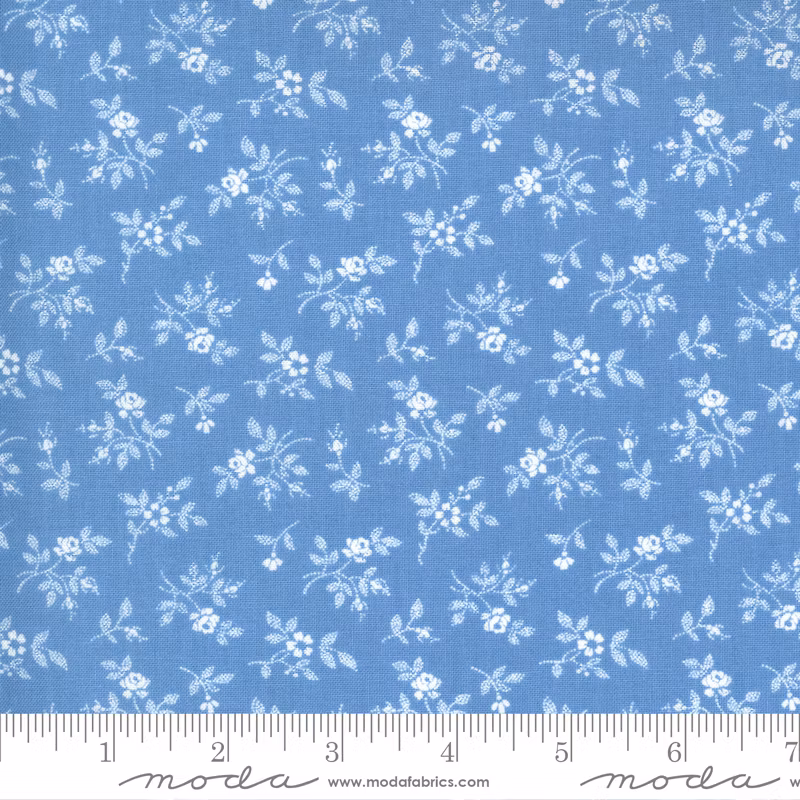 Crystal Lane French Blue små blomstret