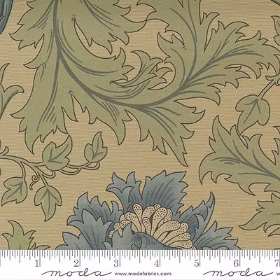 Best of Morris-store blå blomst