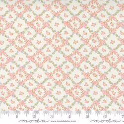 Cottage Linen Closet Faded Line-småblomstret