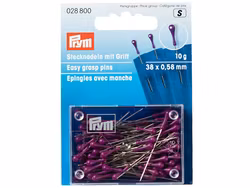 Prym Easy grasp nåler 38mm sølv m/lilla