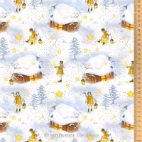 Acufactum- Vinterhus med barn og lykt