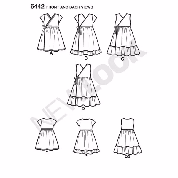 New Look 6442 – Kjole med omslag