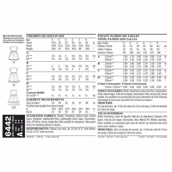 New Look 6442 – Kjole med omslag
