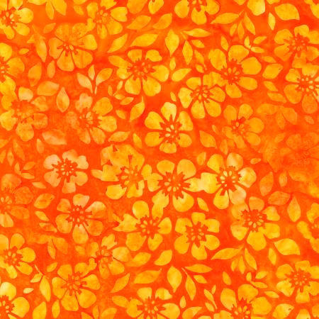Flowers Papaya Batik
