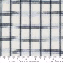 Vista Woven- hvit med blå ruter