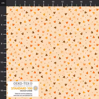 Quilting Rainbow-hjerter orange