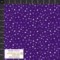 Quilting Rainbow-hjerter lilla