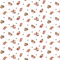 Furry and Bright- hvit med mus i nisseklær