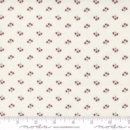 I belive in Angels- krem med røde små blomster