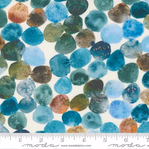 Desert Oasis Cloud River- grønn,turkis,blå dotter